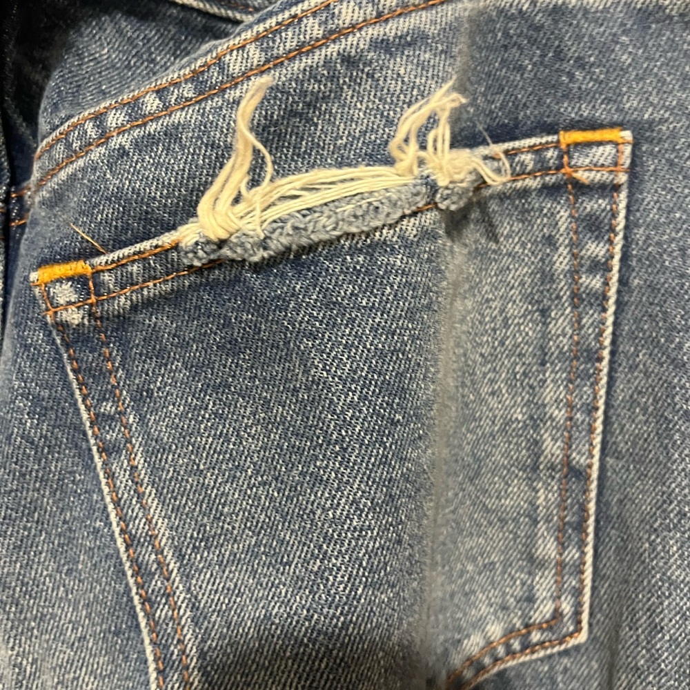 Abercrombie & Fitch Blue Flare Wide Leg Jeans - Picture 9 of 9